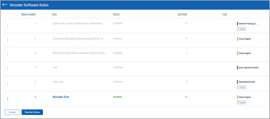 Reorder software rule - before.